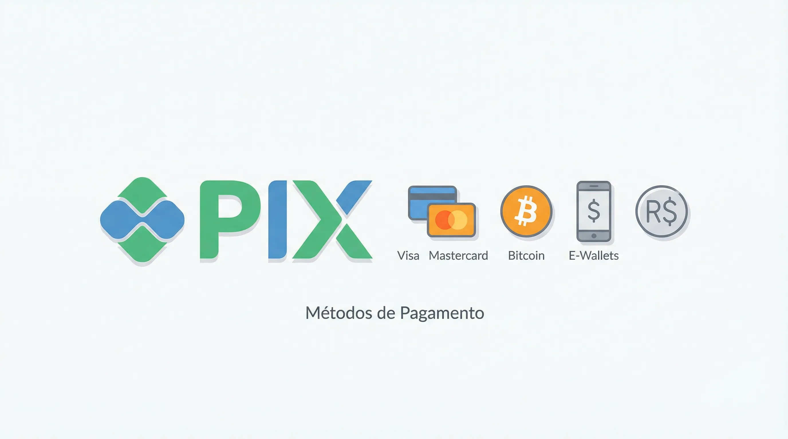 Métodos de Pagamento - PIX, Cartões, Criptomoedas